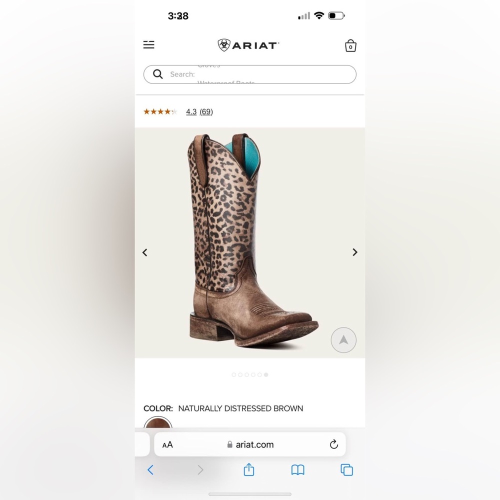Cheetah print ariat boots